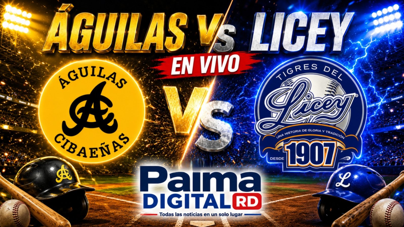 Águilas VS Licey | LIDOM | Palma Digital RD En Vivo