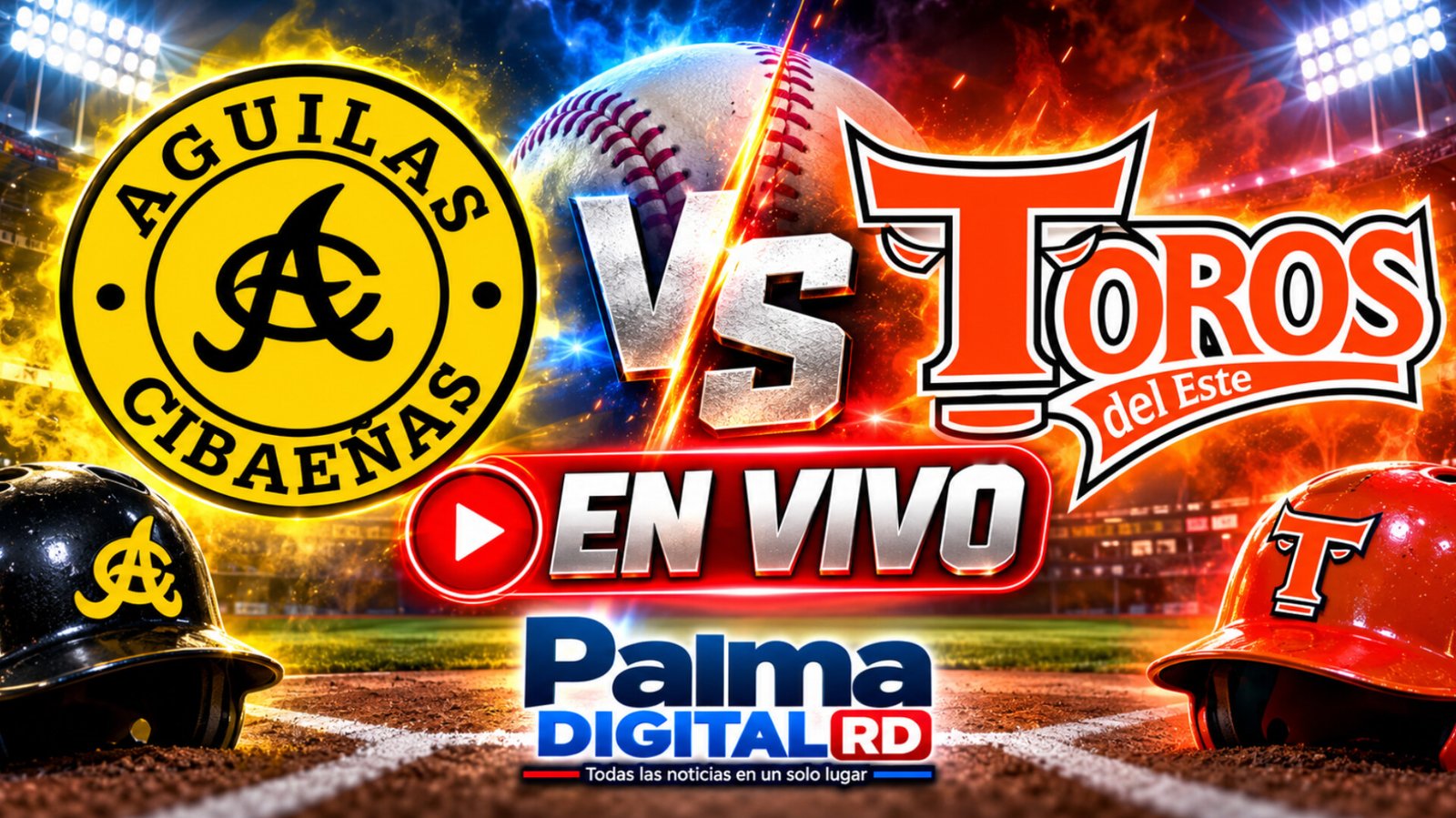 Águilas VS Toros | LIDOM | Palma Digital RD En Vivo