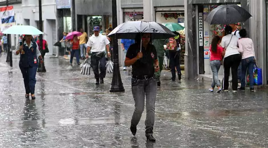 Indomet pronostica aguaceros fuertes, tormentas eléctricas y ráfagas de viento este miércoles