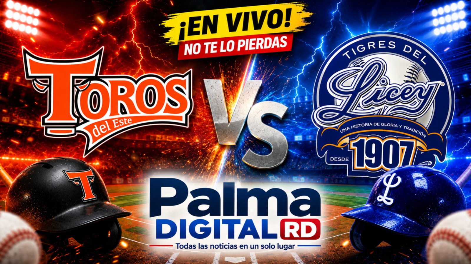 Toros VS Licey | LIDOM | Palma Digital RD En Vivo