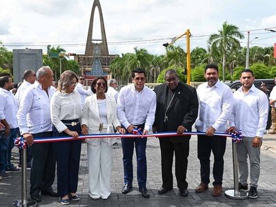Área exterior de la Basílica de Higüey recibe remozamiento del Mitur